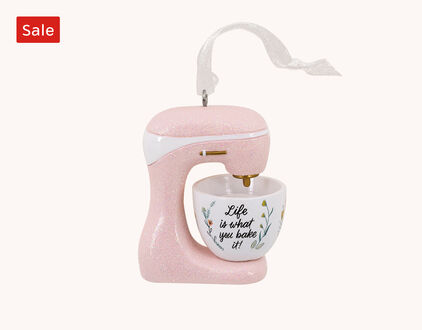 Sale Life Is What You Bake It Pink Stand Mixer Hallmark Ornament