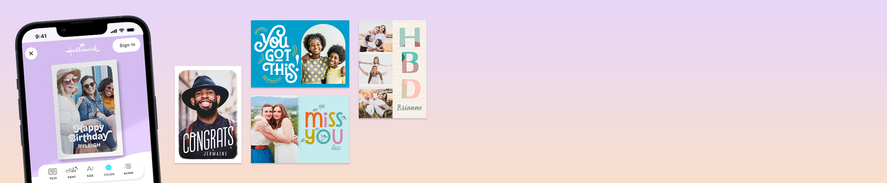 Mobile phone and cards