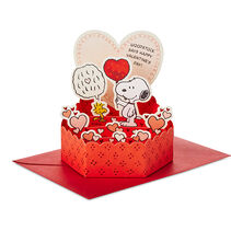 Peanuts&reg; Snoopy and Woodstock Pop-Up Valentines Day Card