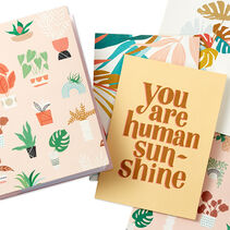 Soft Pastel Modern Wishes Booklet of Cards, Pack of 12