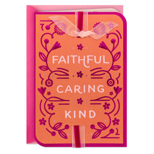 Faithful, Caring and Kind Religious Mother's Day Card