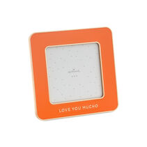 Love You Mucho Coral Enamel Picture Frame