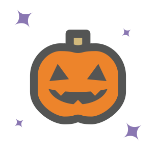 Pumpkin with jack o lantern face
