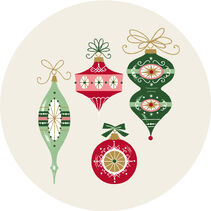 Illustrated ornaments