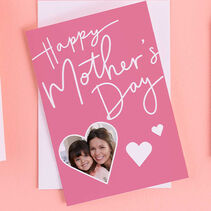 Card that says ‘Happy Mother’s Day and includes a custom photo.