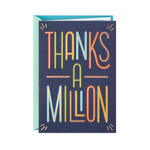 Thanks a Million Thank-You Card