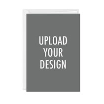 Upload your design on blank cover greeting card