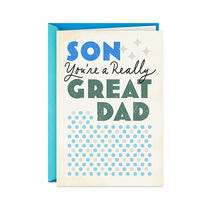 Youre a Great Dad Father's Day Card for Son
