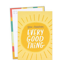 Multi-occasion postcards pack features four playful designs