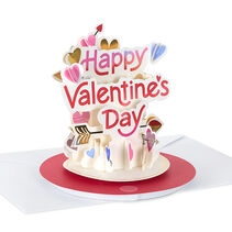 Hearts and Arrows Musical 3D Pop-Up Valentines Day Card With Motion