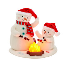Roasting Marshmallows Singing Snowmen Plush with light and motion