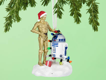 Star Wars C3P0 and R2D2 christmas ornament