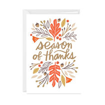 Season of Thanks Custom Thanksgiving Card