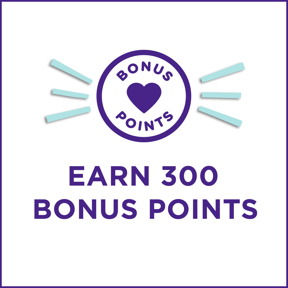 Earn 300 Bonus Points with your postal address