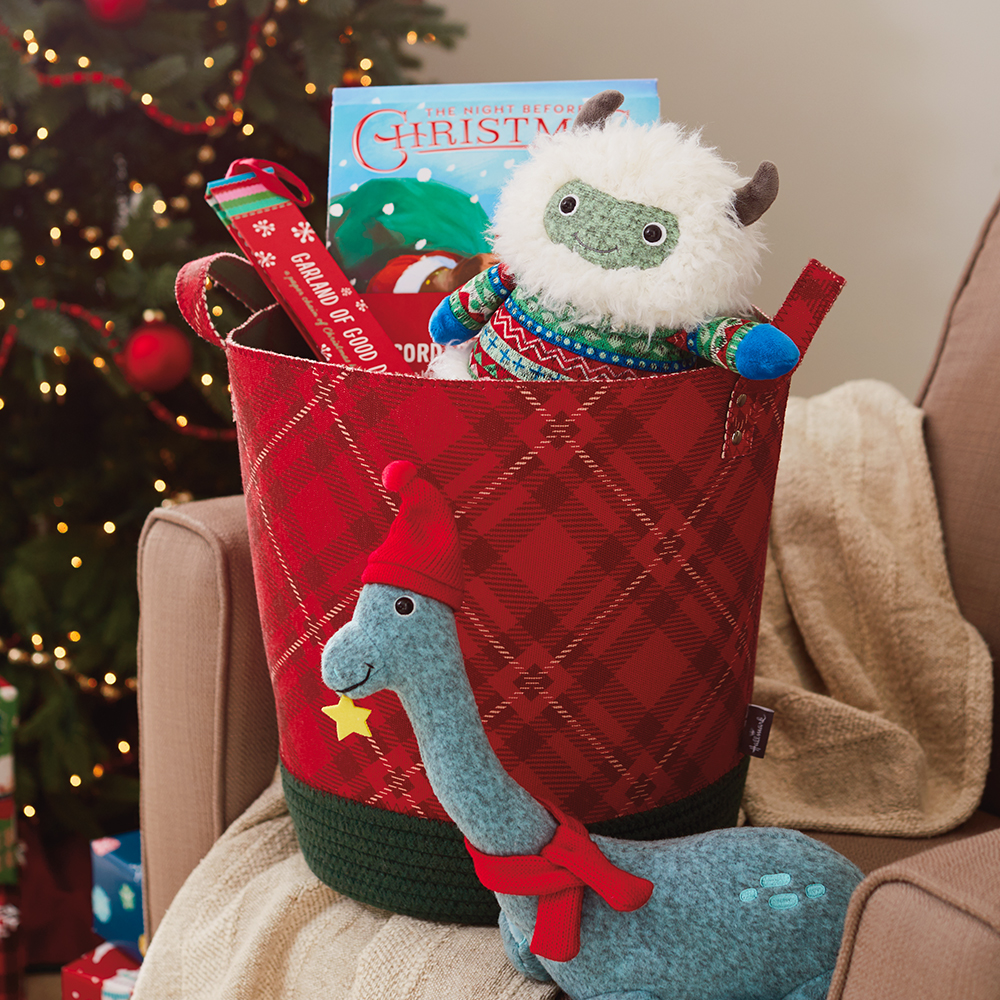 Plaid Holiday Basket