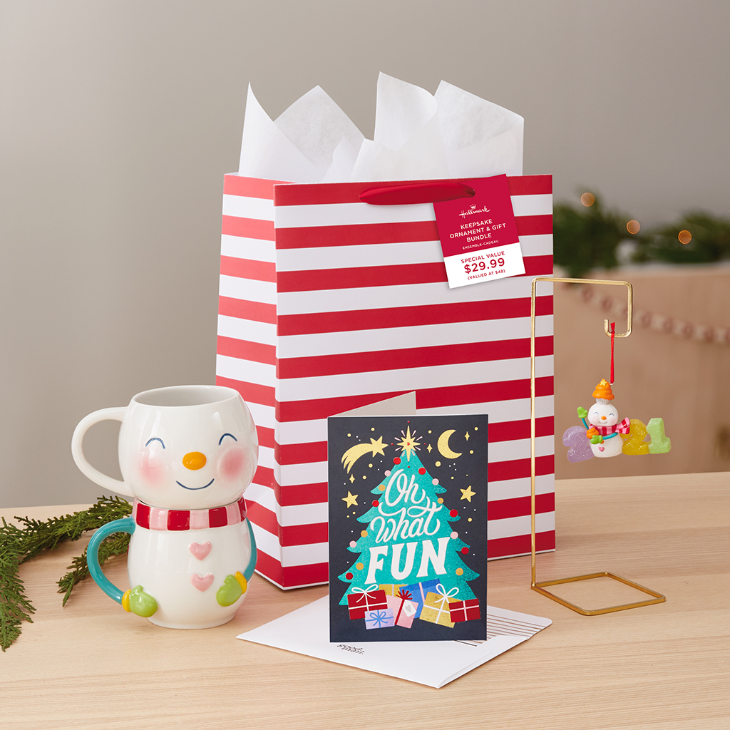 Hallmark Keepsake Ornament and gift bundle