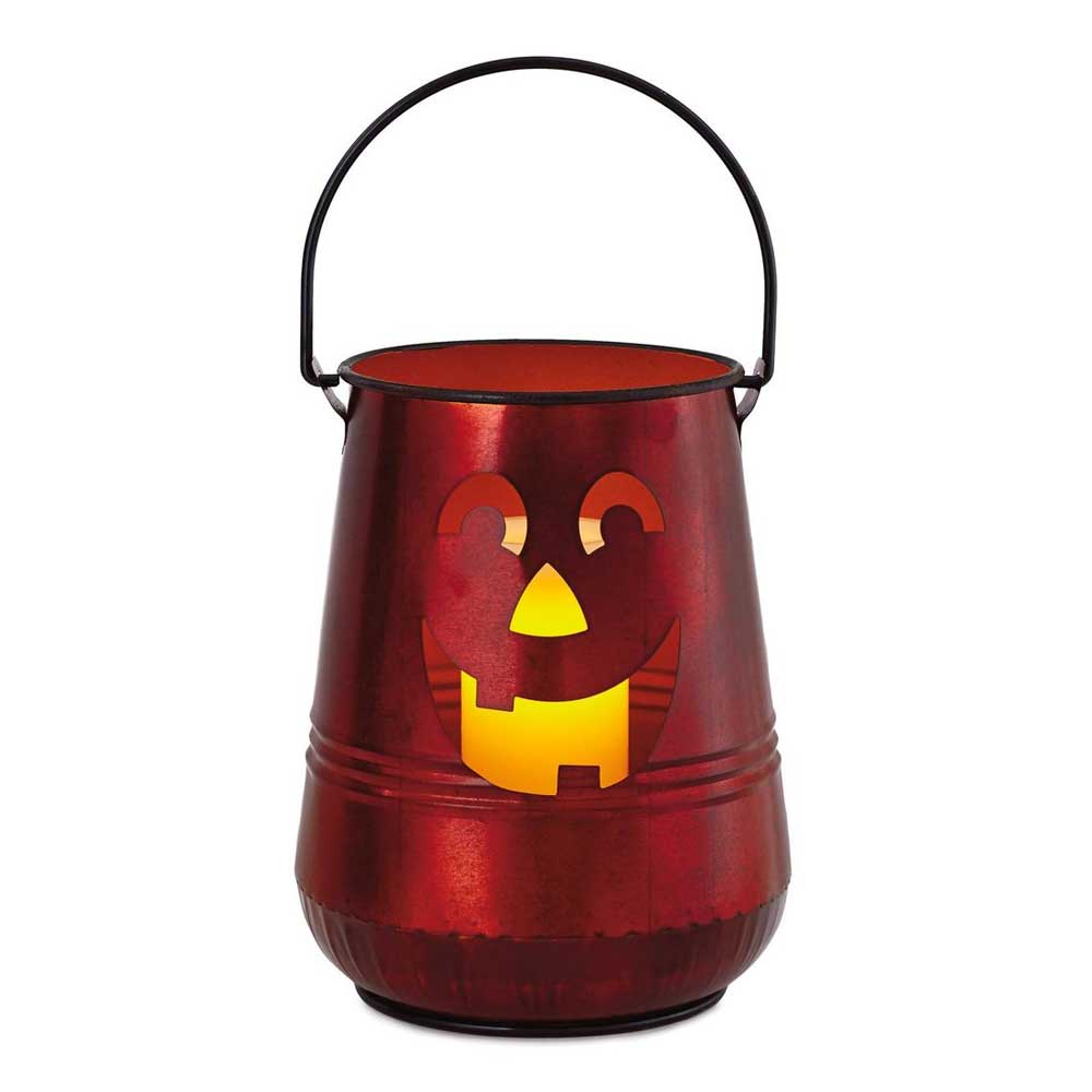 Large Pumpkin Metal Lantern