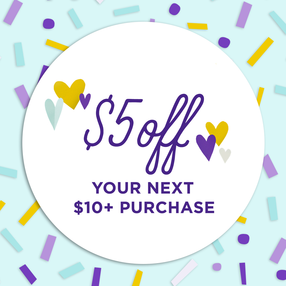 save $5 off $10 purchase