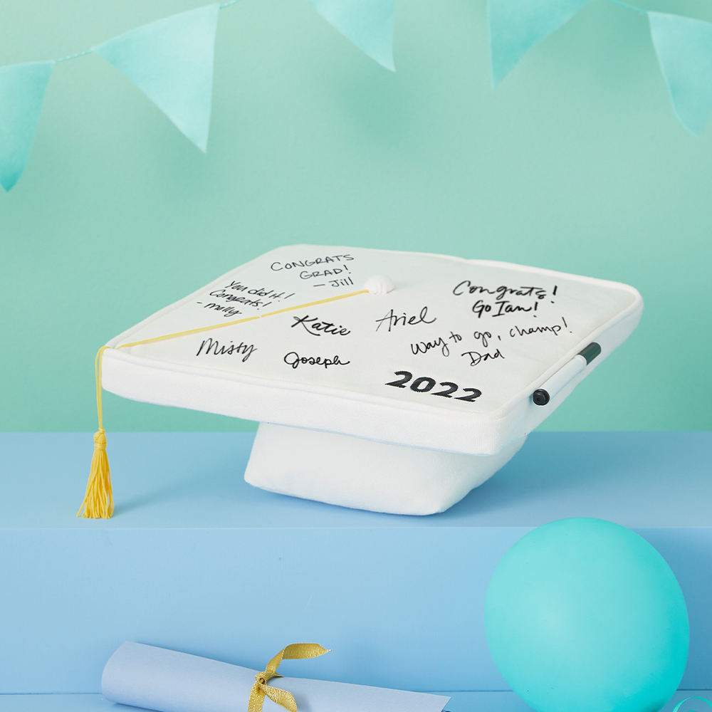 Autograph Graduation Cap Plush
