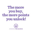 The more you buy, the more points you unlock!