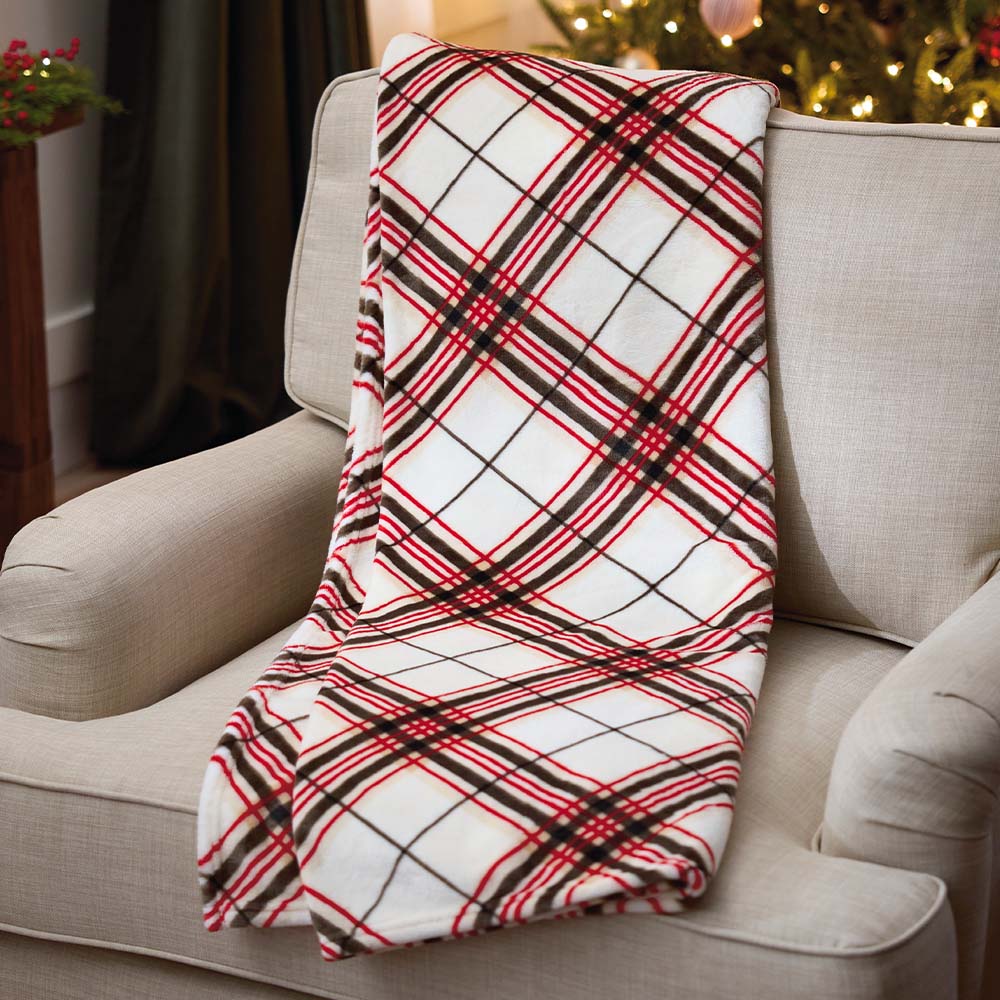Plaid Holiday Blanket