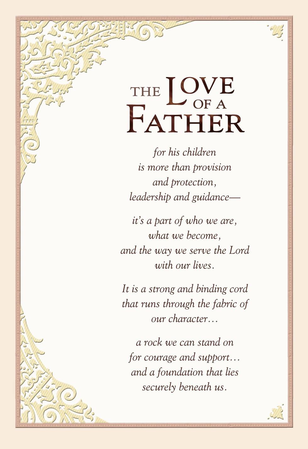 The Love of a Father Religious Father's Day Card 