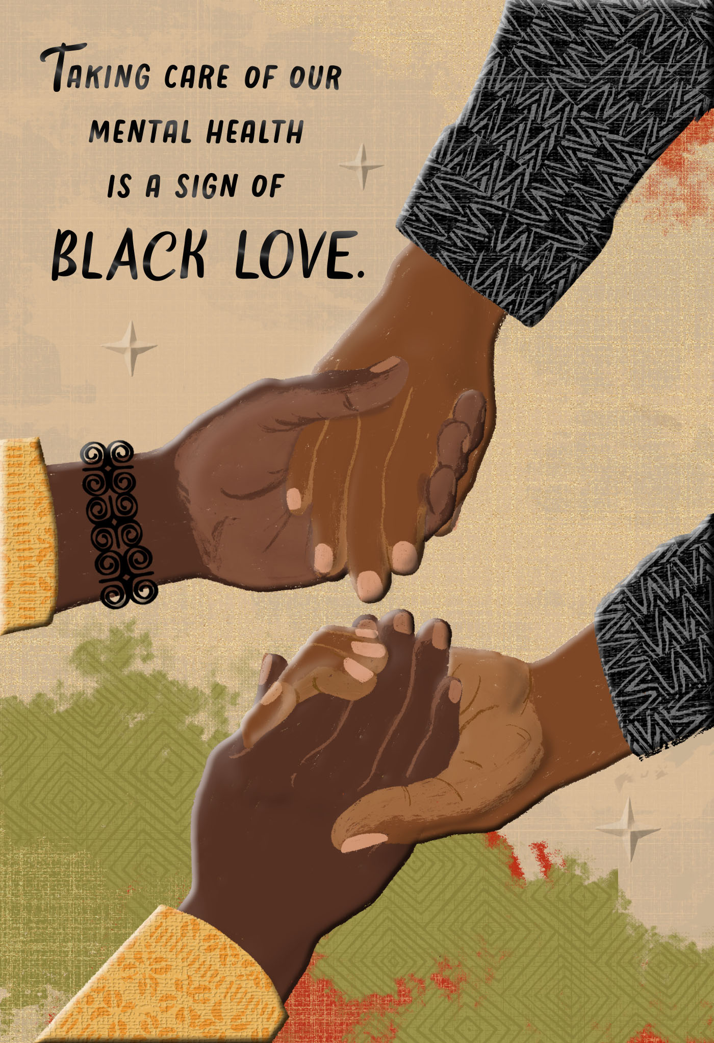 You're Never Alone Black Self-Care Encouragement Card, , hgs-image