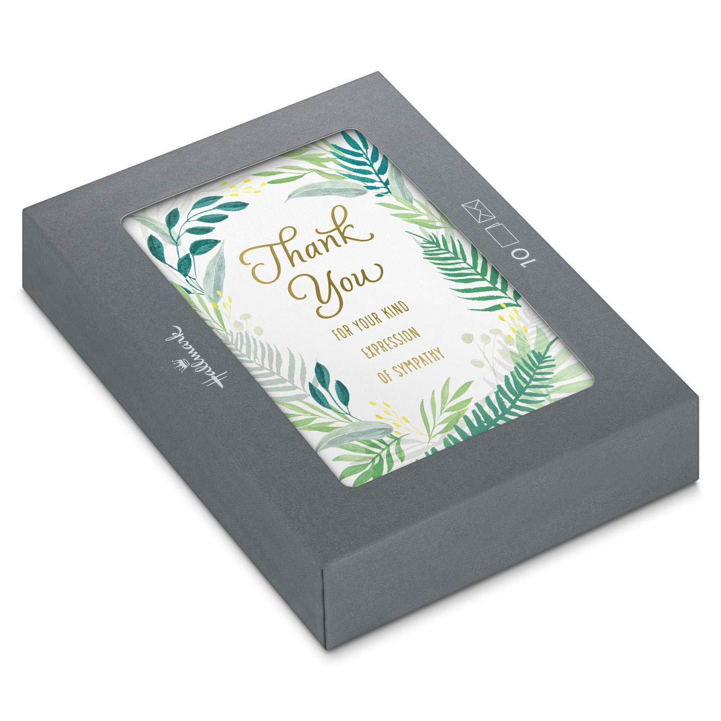 Fern Border Sympathy Thank You Notes, Pack of 10 - Note Cards ...