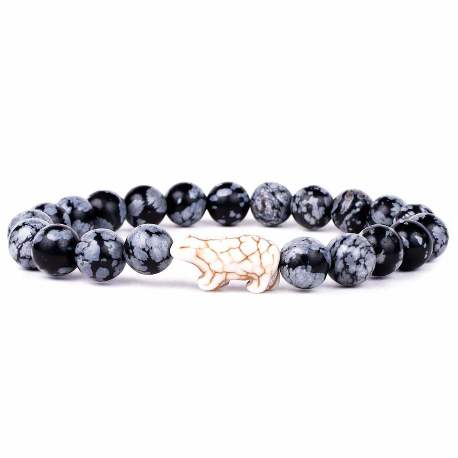 Fahlo Papillae Stone Polar Bear Venture Bracelet - Bracelets