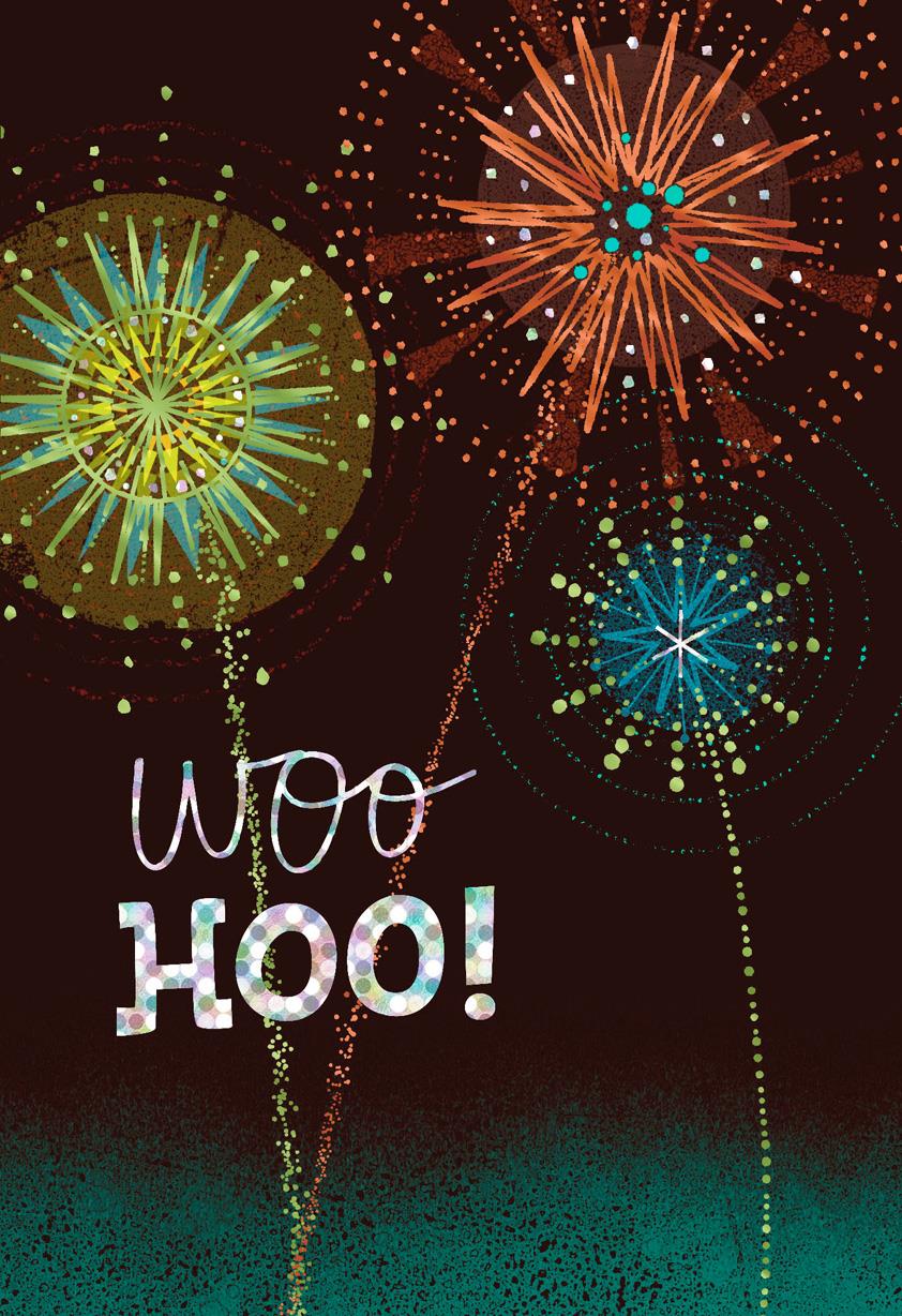 Fireworks Woo Hoo Congratulations Card root 459UCT8016_PV