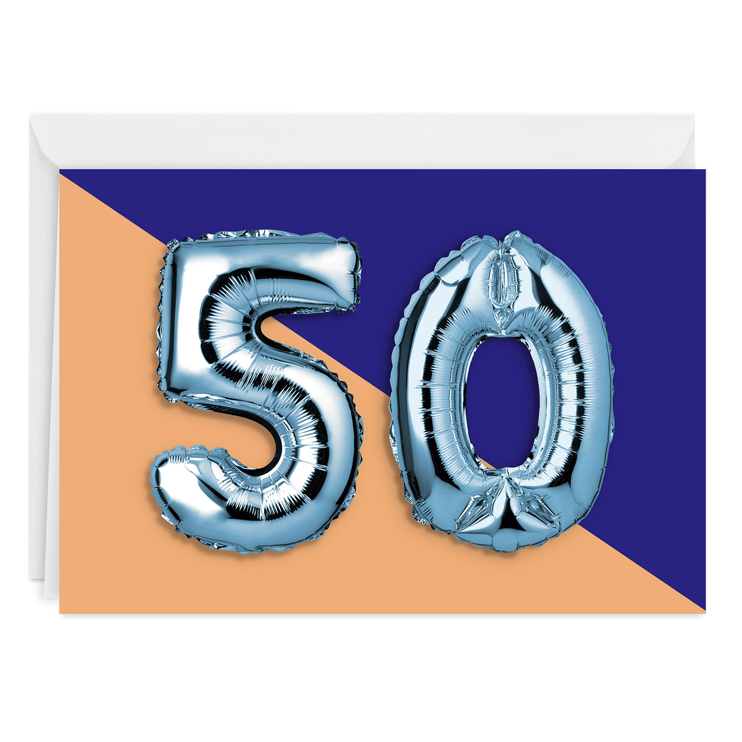 50th Balloons Custom Birthday Card Greeting Cards Hallmark