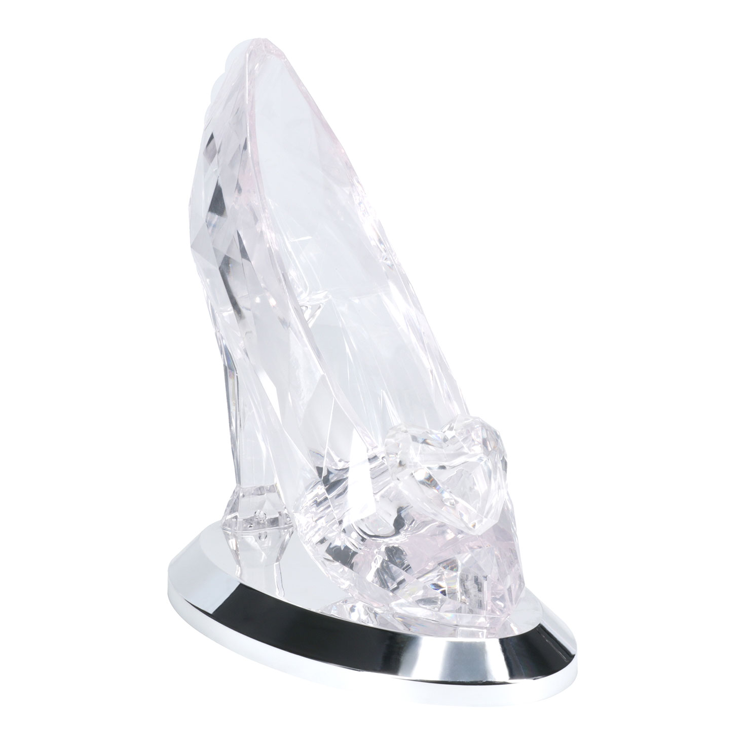 Plastic glass slipper on sale