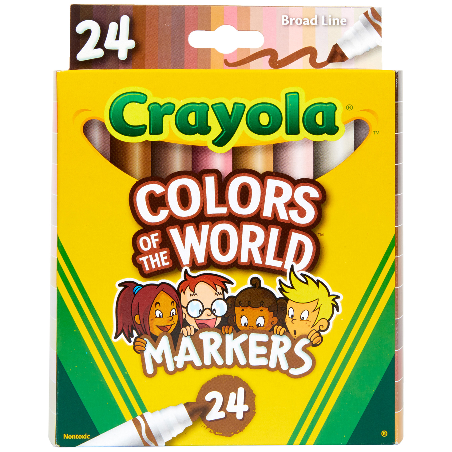 Crayola® Colors of the World Markers, 24-Count, , large