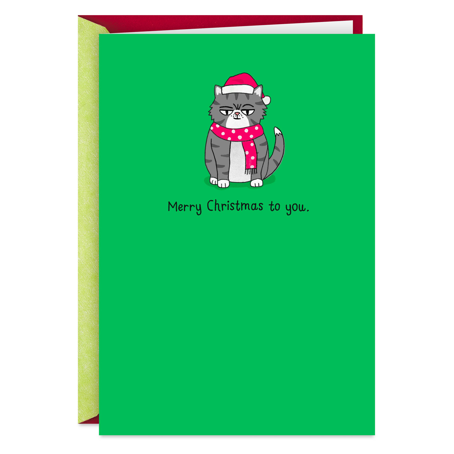 10/18 専用 Grumpy Cat Holiday Cheer Funny Christmas Card - Greeting Cards