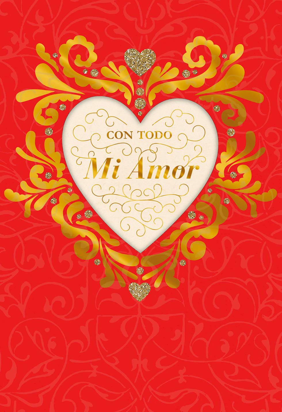 Happy Love Day Spanish-Language Valentine's Day Card ...