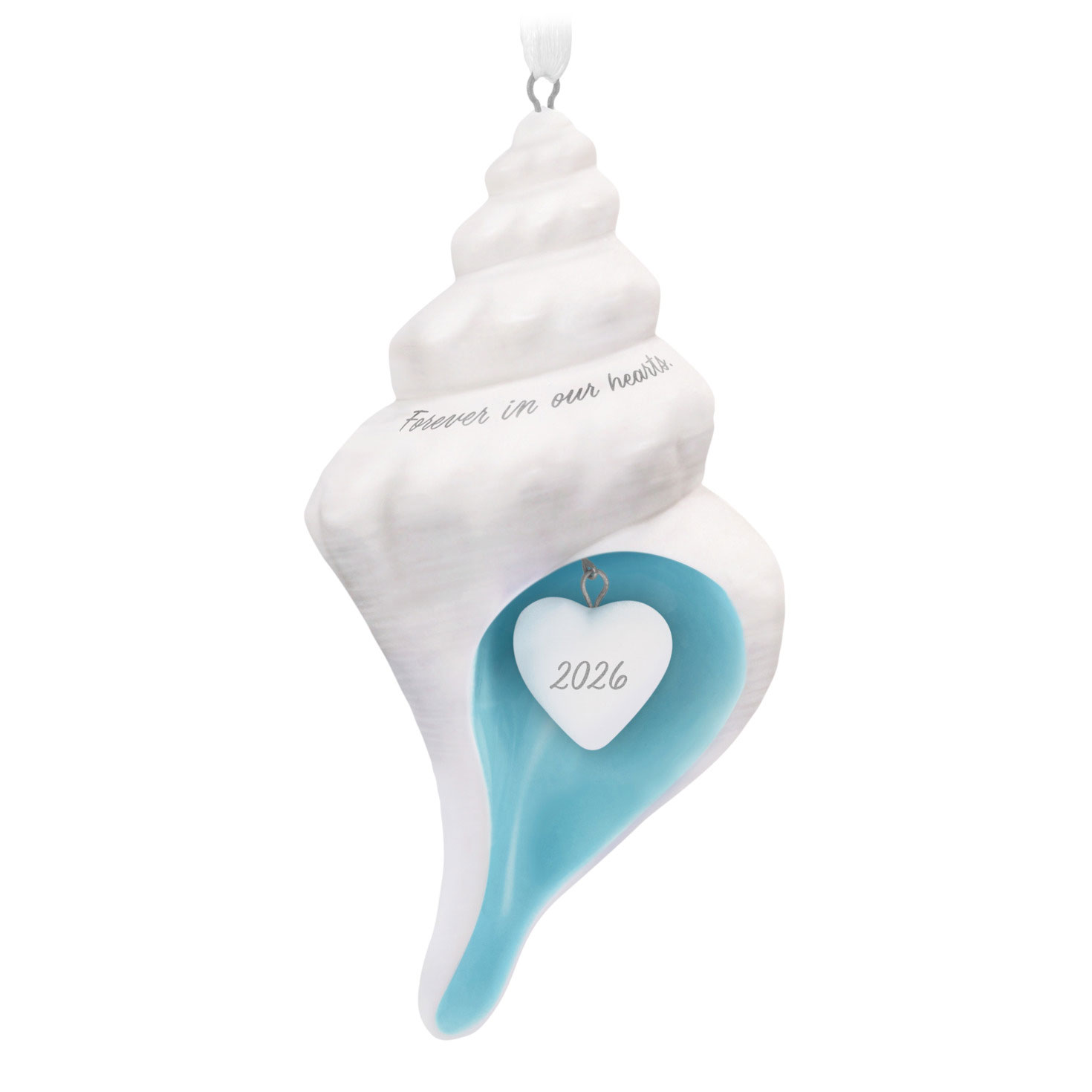 Hallmark　オーナメント White-and-Blue-Shell-Keepsake-