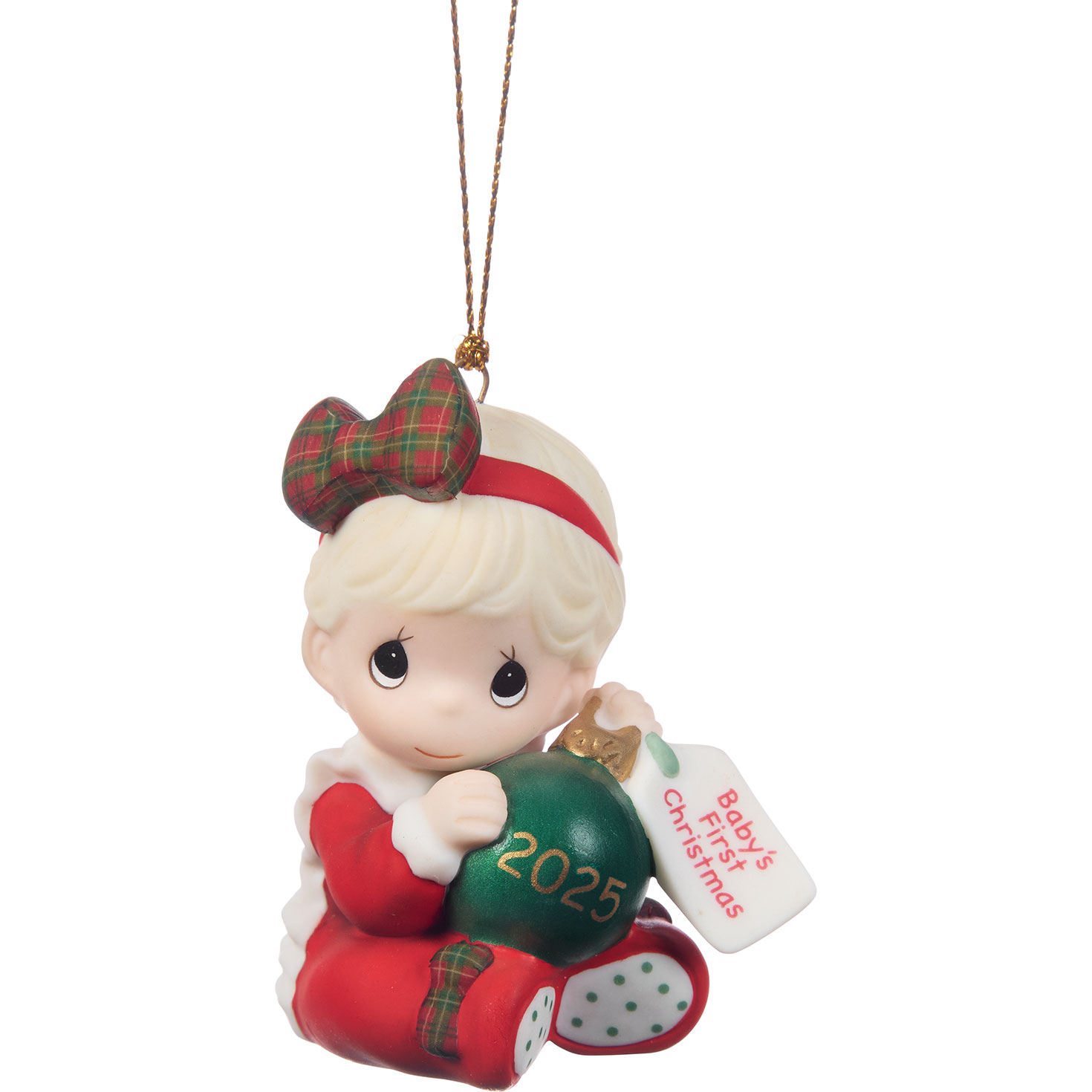 Precious Moments Baby Girl First Christmas 2025 Ornament,