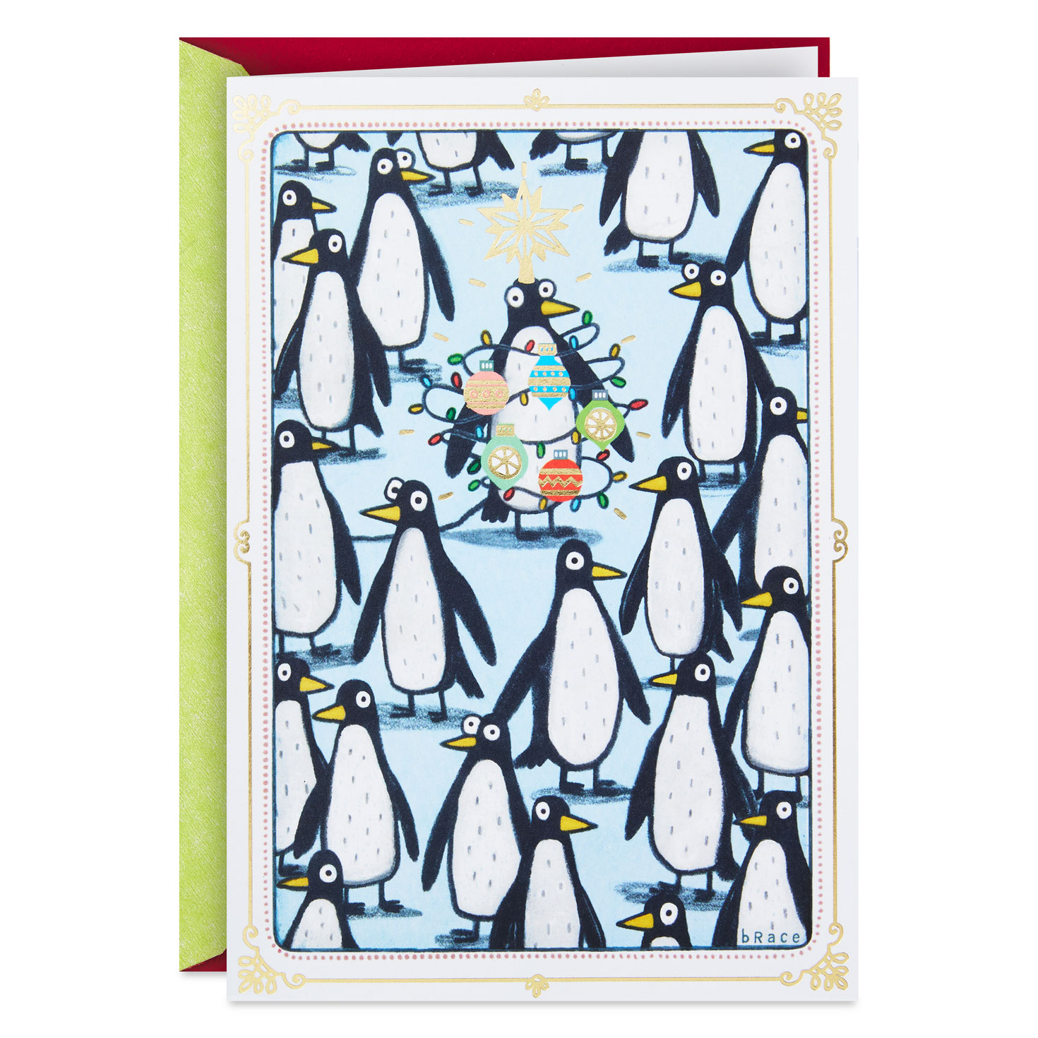 One-of-a-Kind Penguin Funny Christmas Card - Greeting Cards