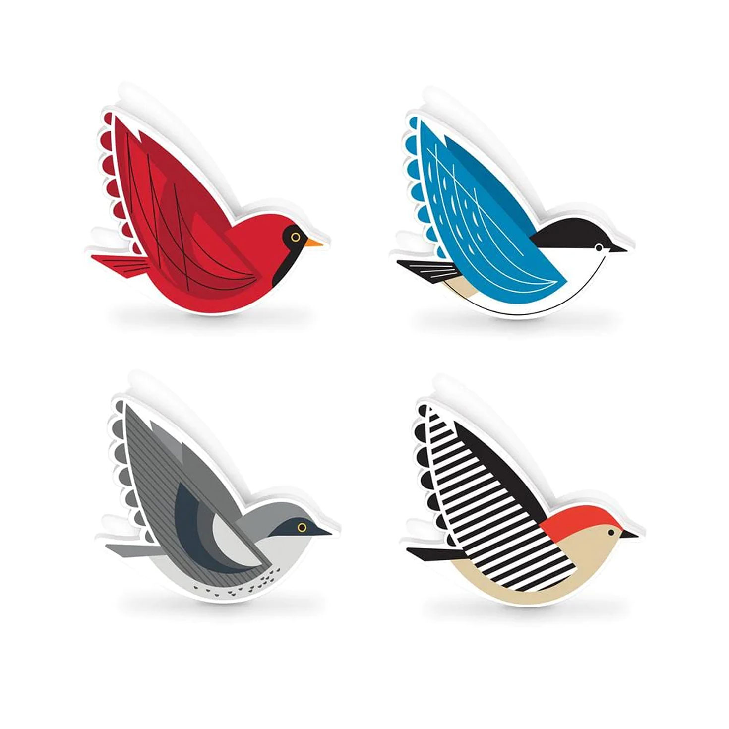 Fred Tweet Treats Bird Chip Clips, Set of 4 Kitchen Accessories