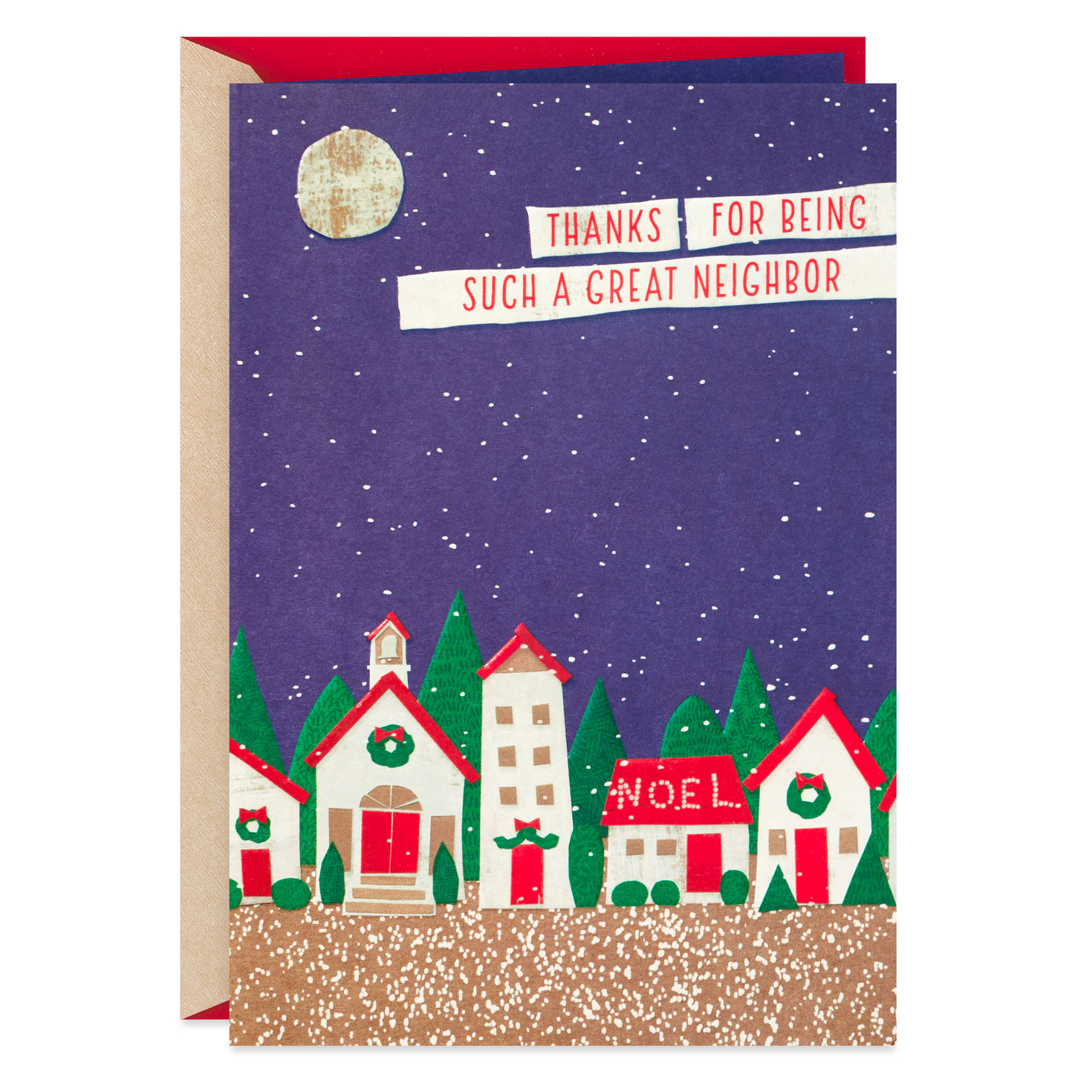 Thanks for Being Such a Great Neighbor Christmas Card - Greeting Cards ...