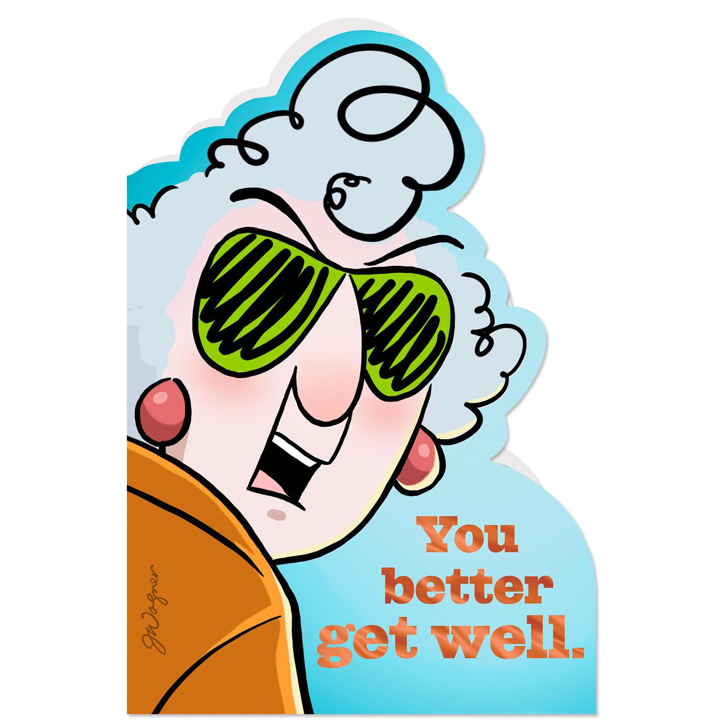 Maxine™ People I Like Funny Get Well Card - Greeting Cards 