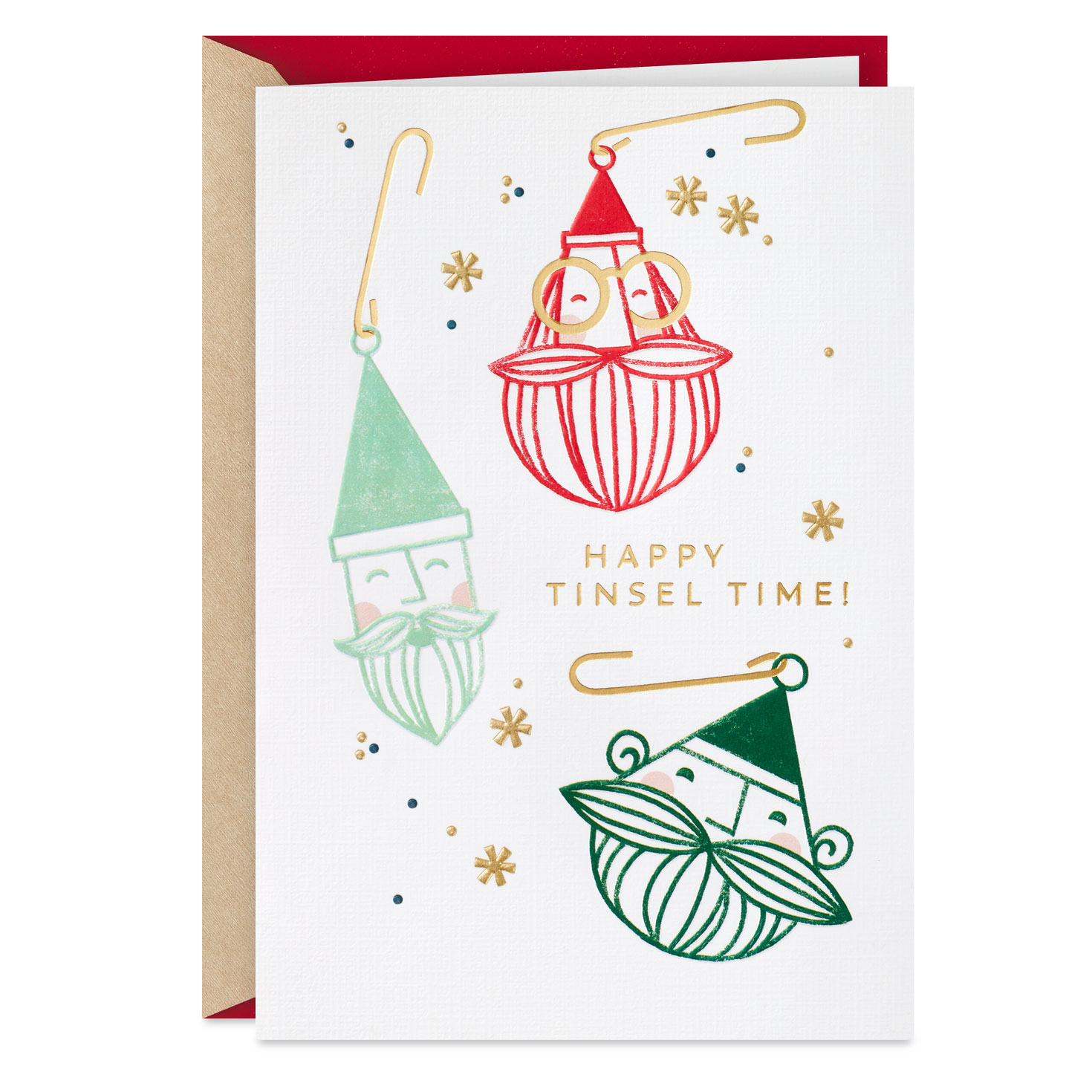 Cherry Orchard 'To A Great Dad Sent With Love At Christmas Time' Christmas Card - Stunning Luxury Card For Christmas With Balloon & Present Design - Grace Range - Comes With Gold