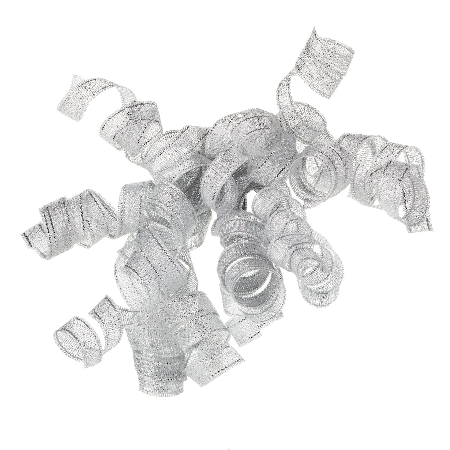 Curly Silver Ribbon Curly Silver Ribbon