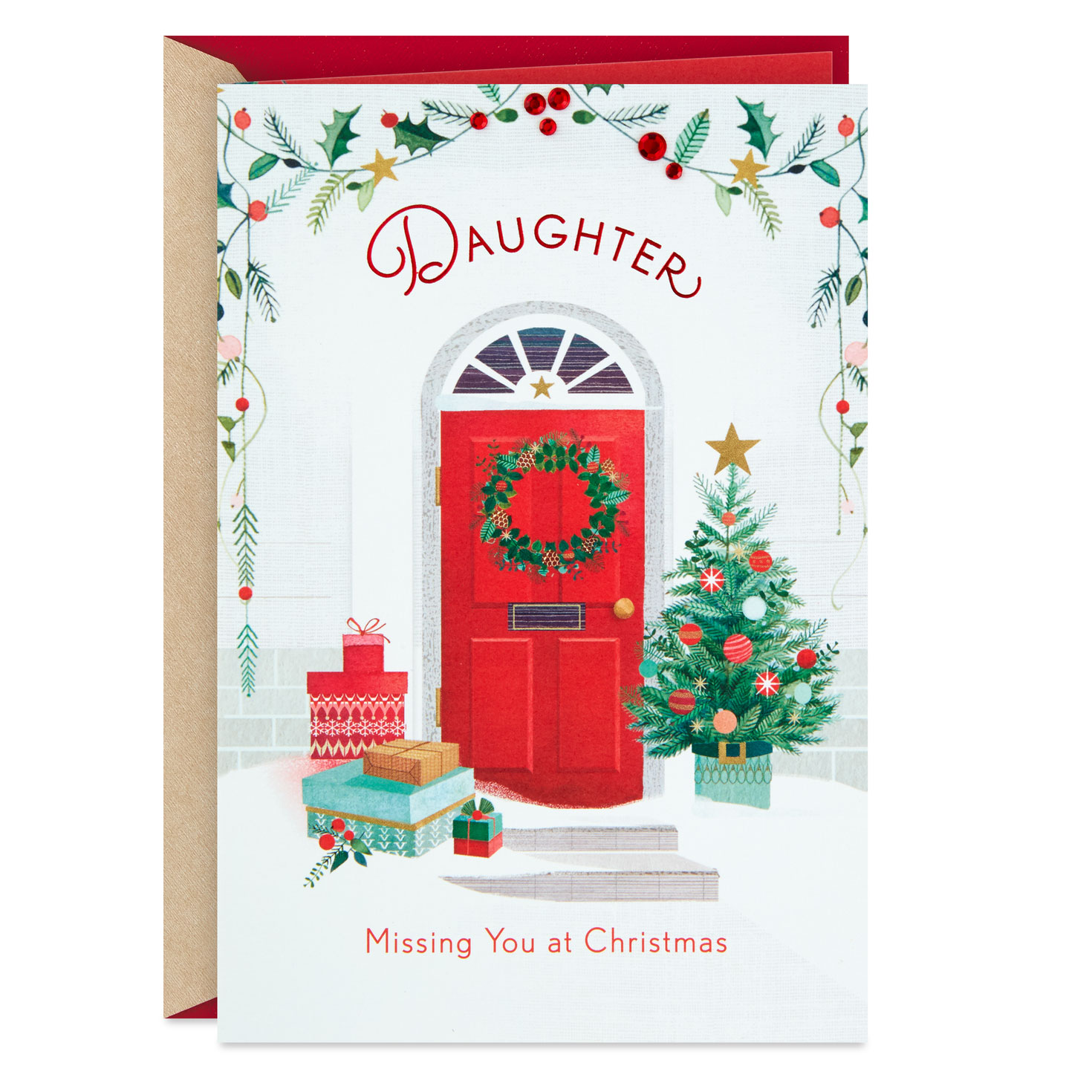 Missing You Christmas Card for Daughter - Greeting Cards ...