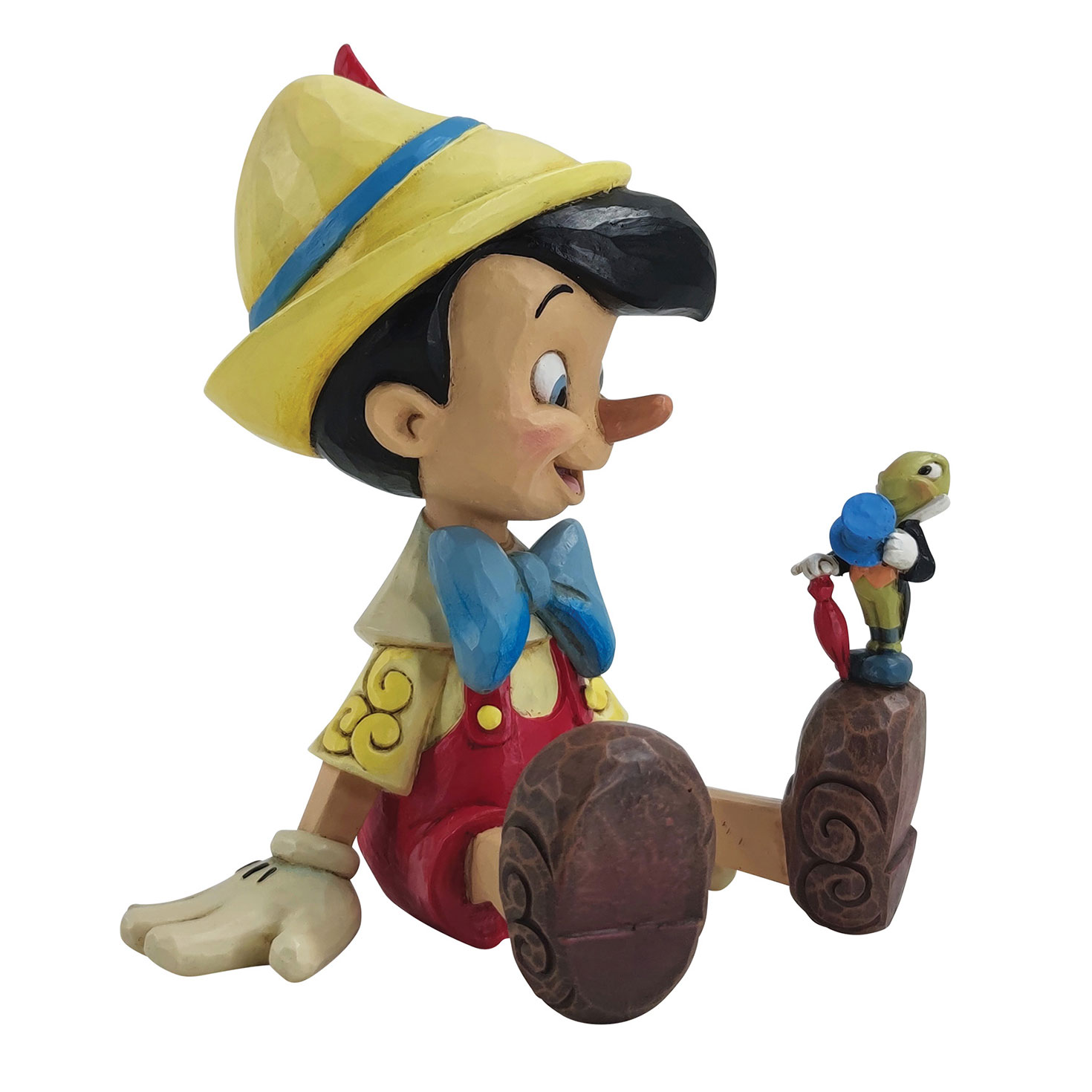 Jim Shore Disney Pinocchio and Jiminy Cricket Figurine, 5.75