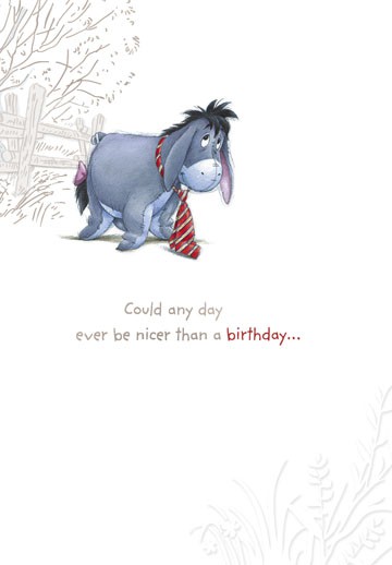 Nicer than You Eeyore Birthday Card - Greeting Cards 