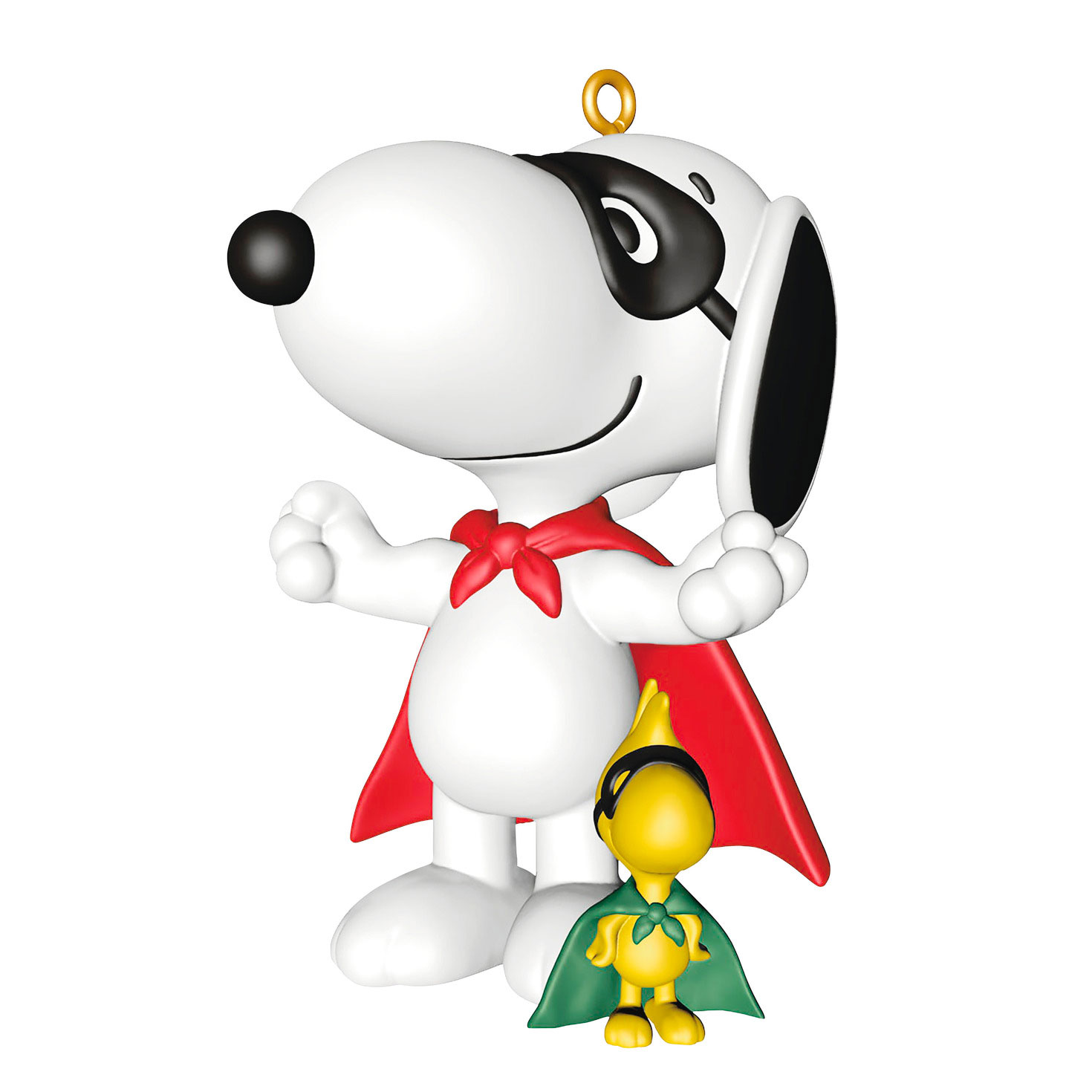 Snoopy Woodstock Superheros Keepsake Ornament front