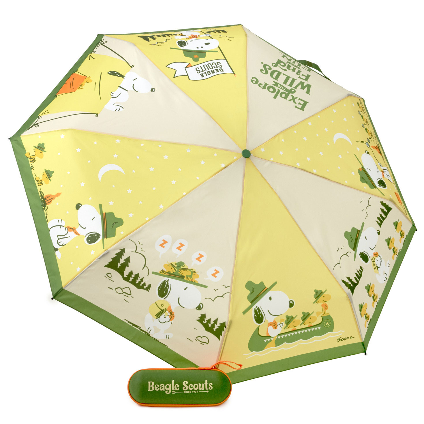 Peanuts® Beagle Scouts Find the Fun Umbrella With Case, , large