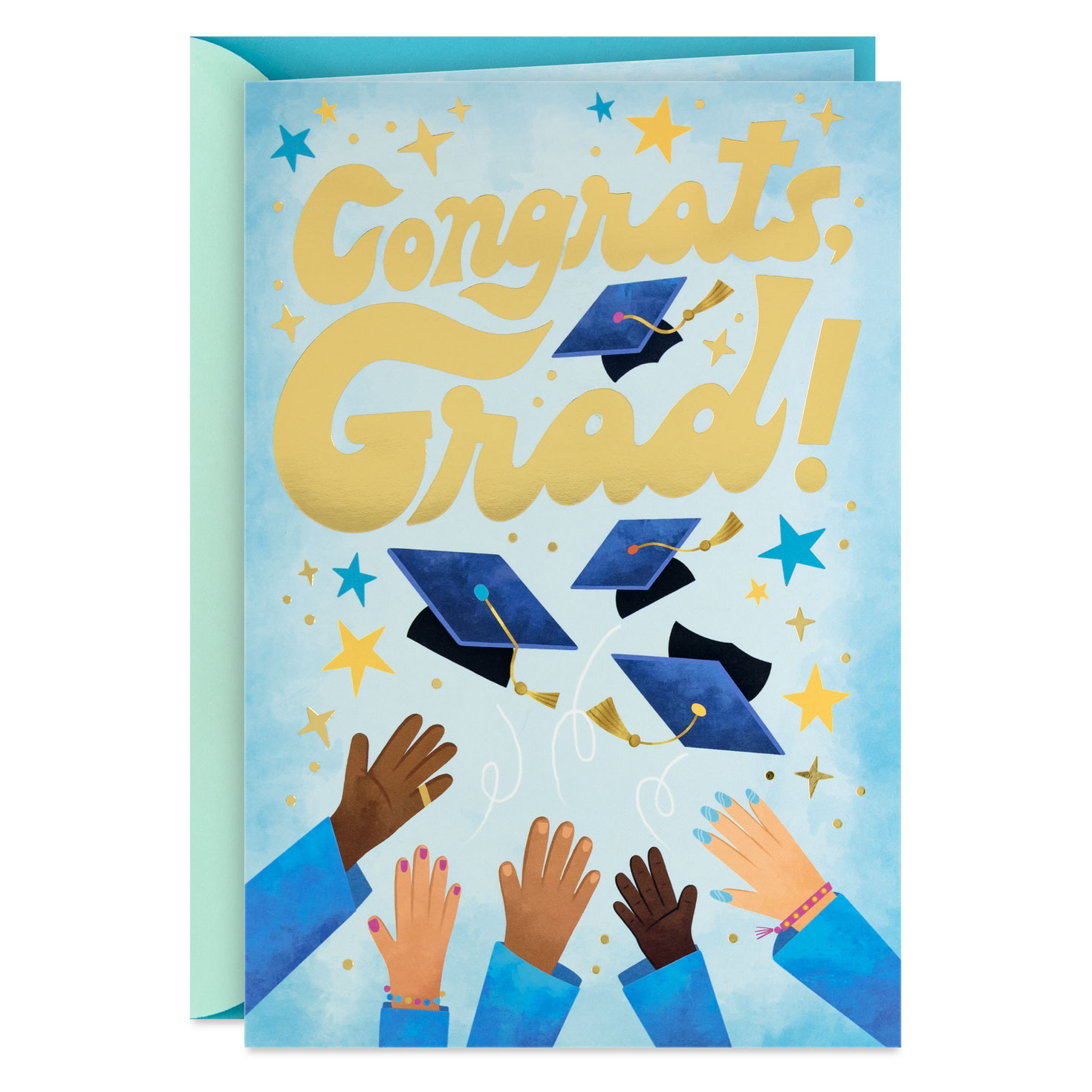 2021 grad cards Simple Graduation Thank You Card Printed on premium heavy cardstock SUBWAY Happy Graduation ( 2021