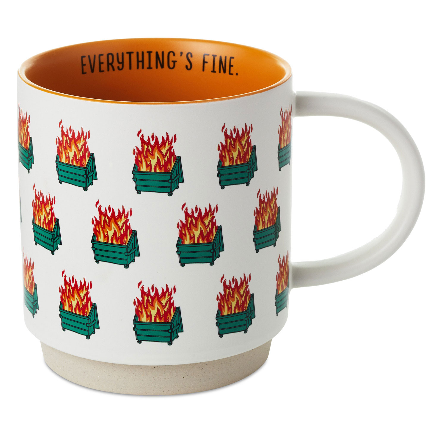 Dumpster Fires Funny Mug, 16 oz., , large